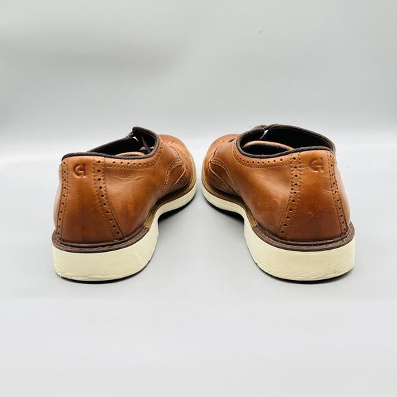 Cole Haan Shoes Mens 13 Brown Leather Grand 360 Wingtip Oxford Dress Brogue main image 11
